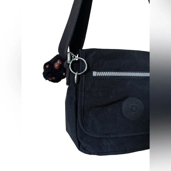 Kipling Mini Crossbody Handbag Sabian Black monkey keychain - Picture 6 of 7